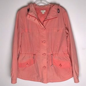 J Crew Size S Pink Rain Jacket